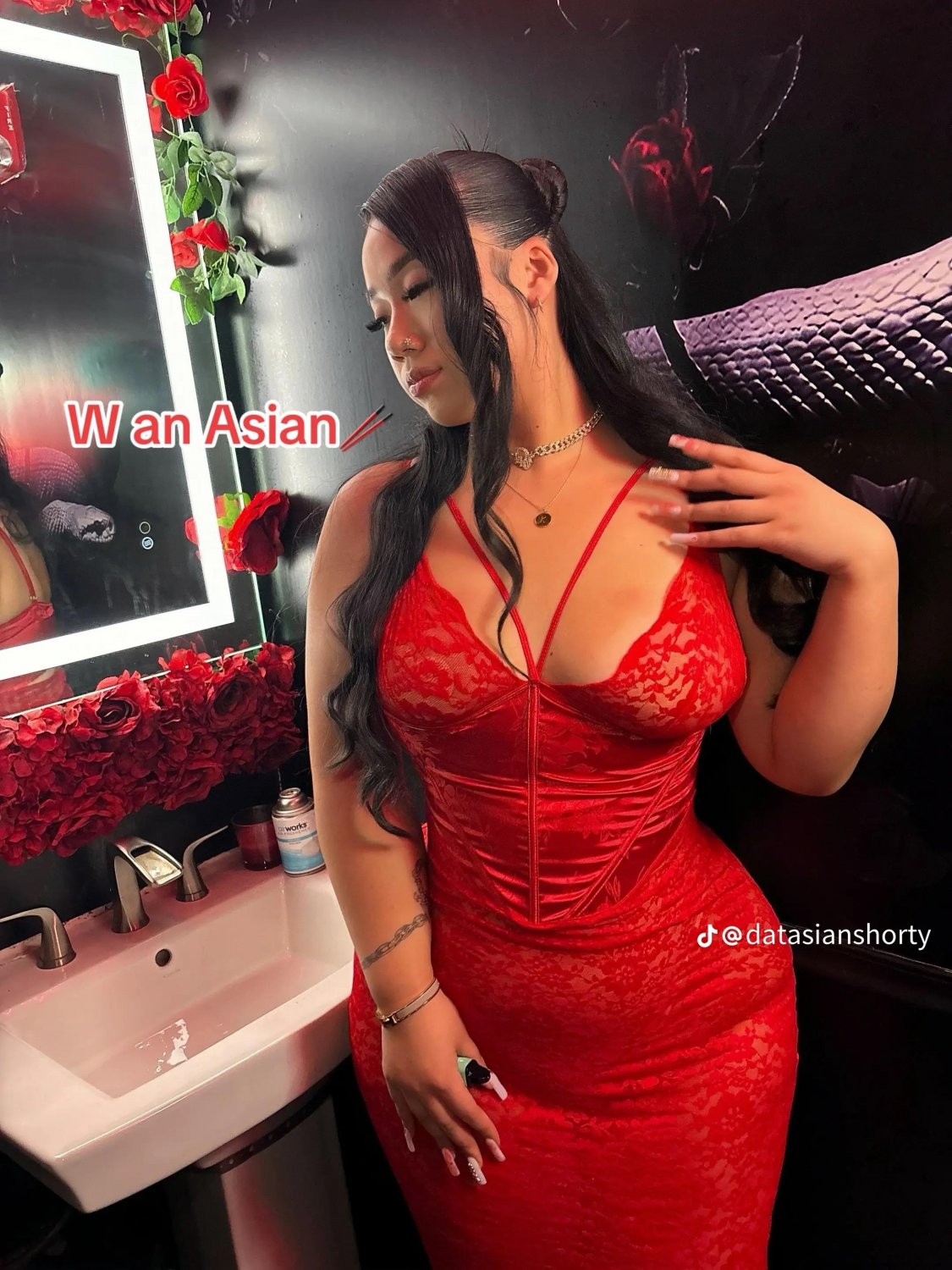 Short Asian Babe In A Dress Teases The Camera 37