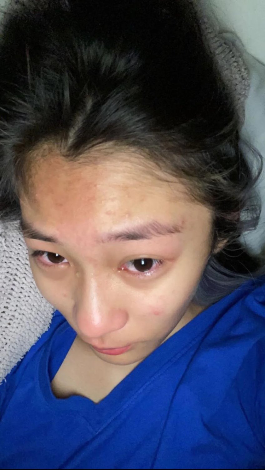 Petite Viet Angel With Glasses Gives You A Shy Strip 3