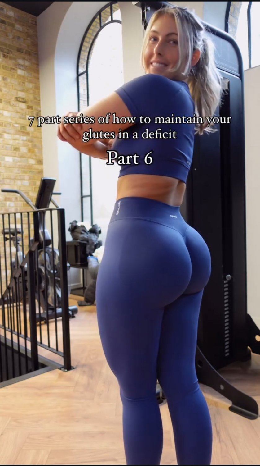 Tight Gym Shorts Show Off Her Juicy Peach 16