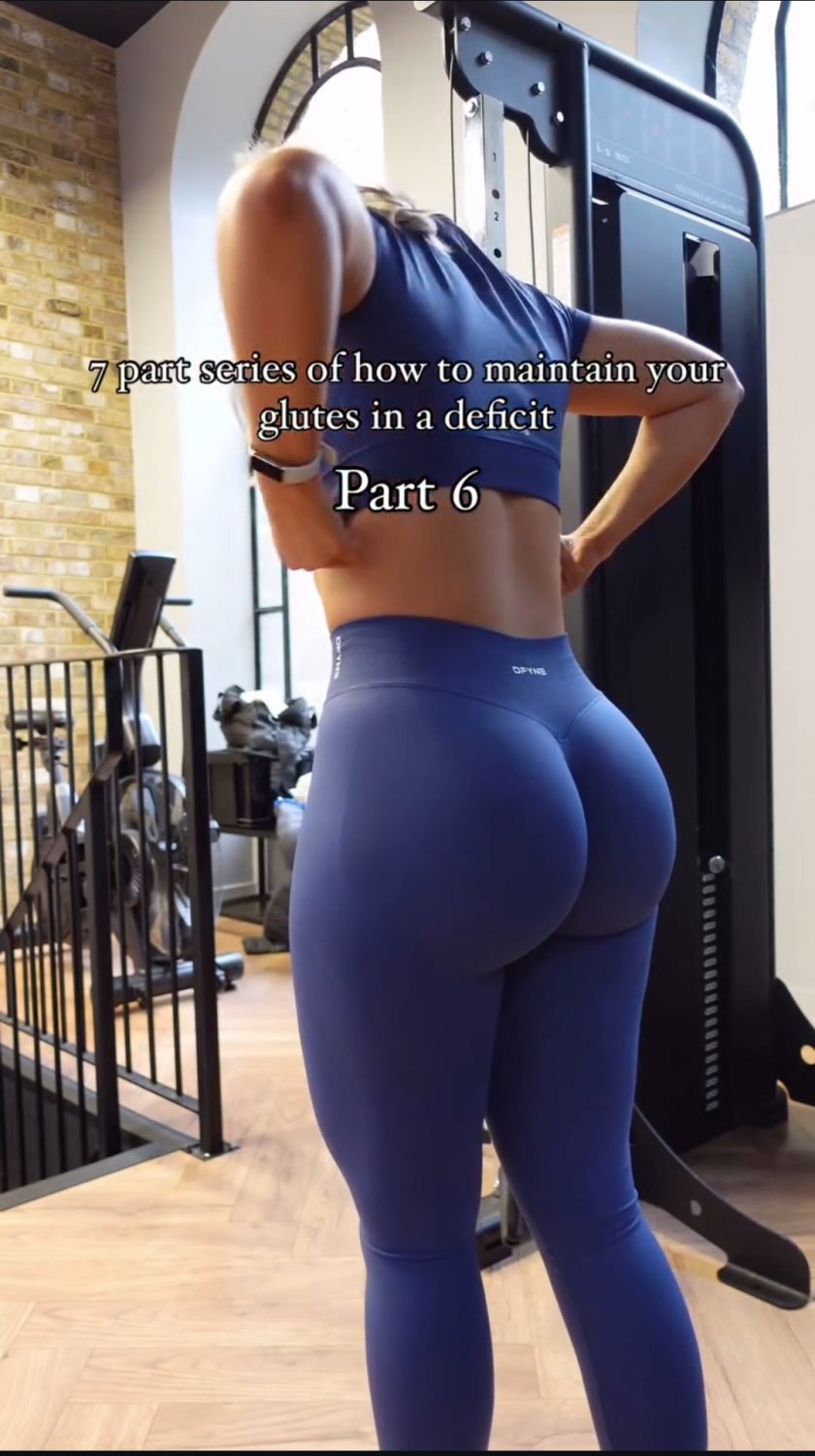 Tight Gym Shorts Show Off Her Juicy Peach 17