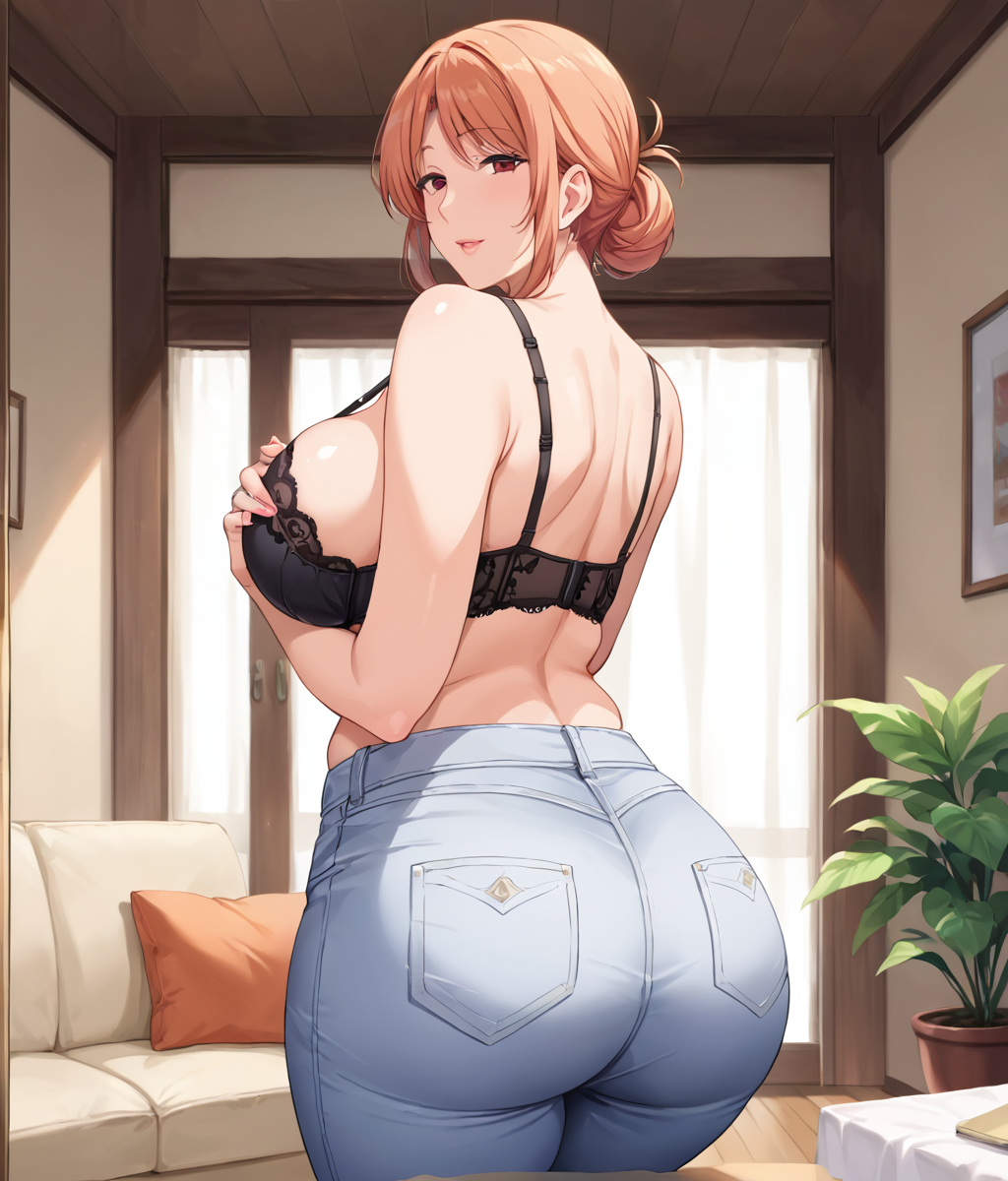 赤毛MILFユイガハマ夫人がヘンタイファックアクション 45