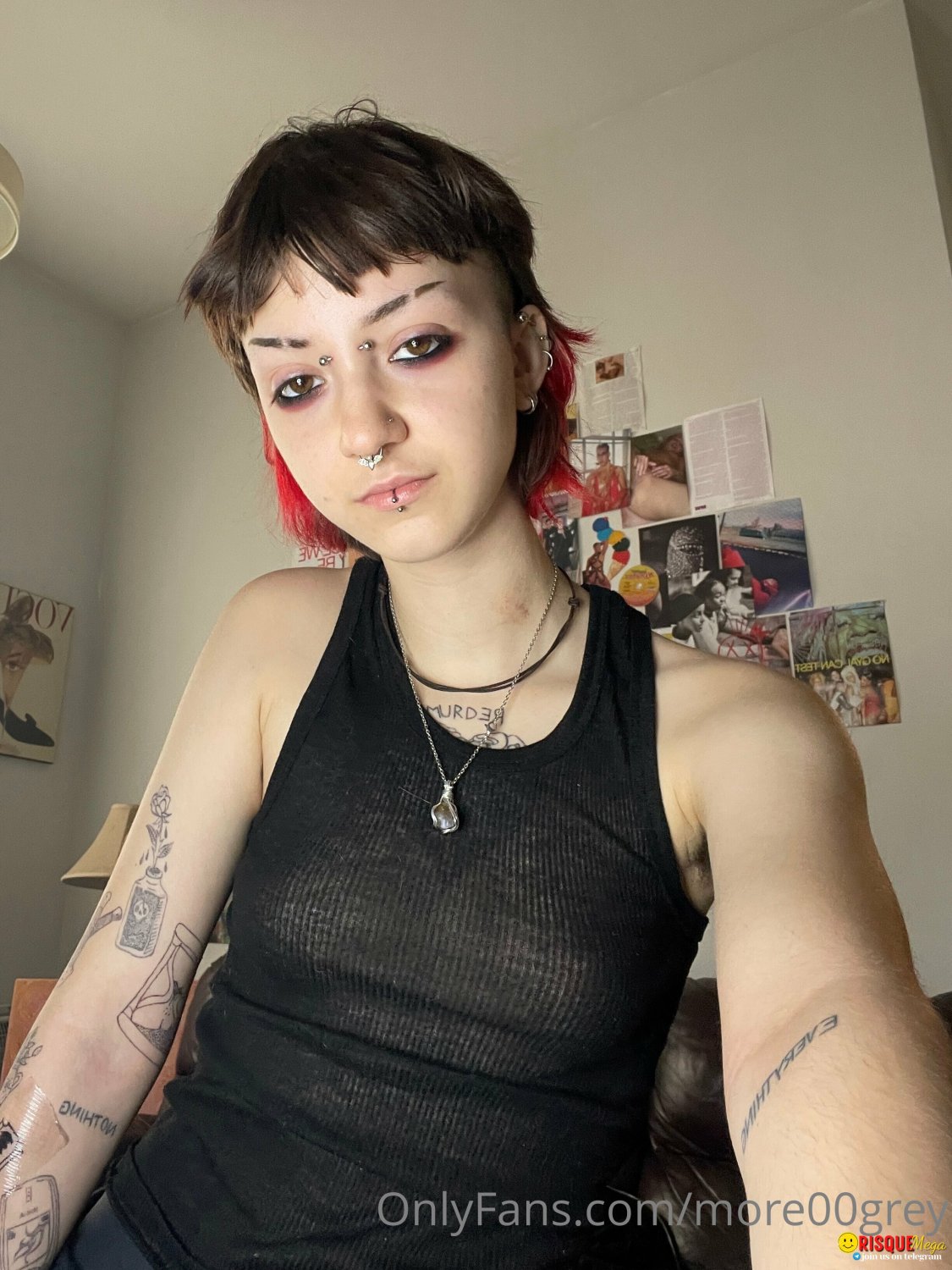 Tattooed Goth Girl Fucks in Hard Action 11