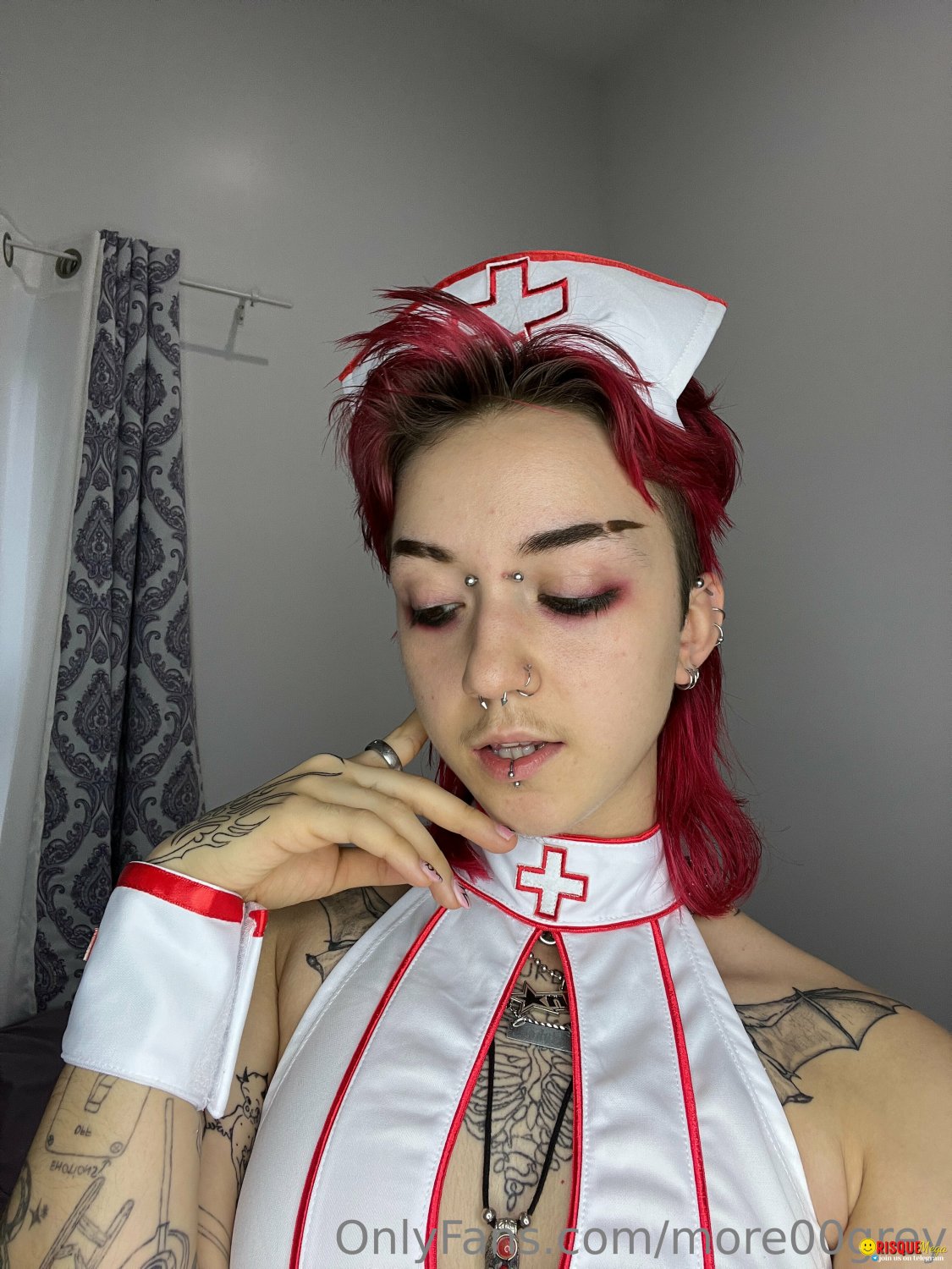 Tattooed Goth Girl Fucks in Hard Action 28