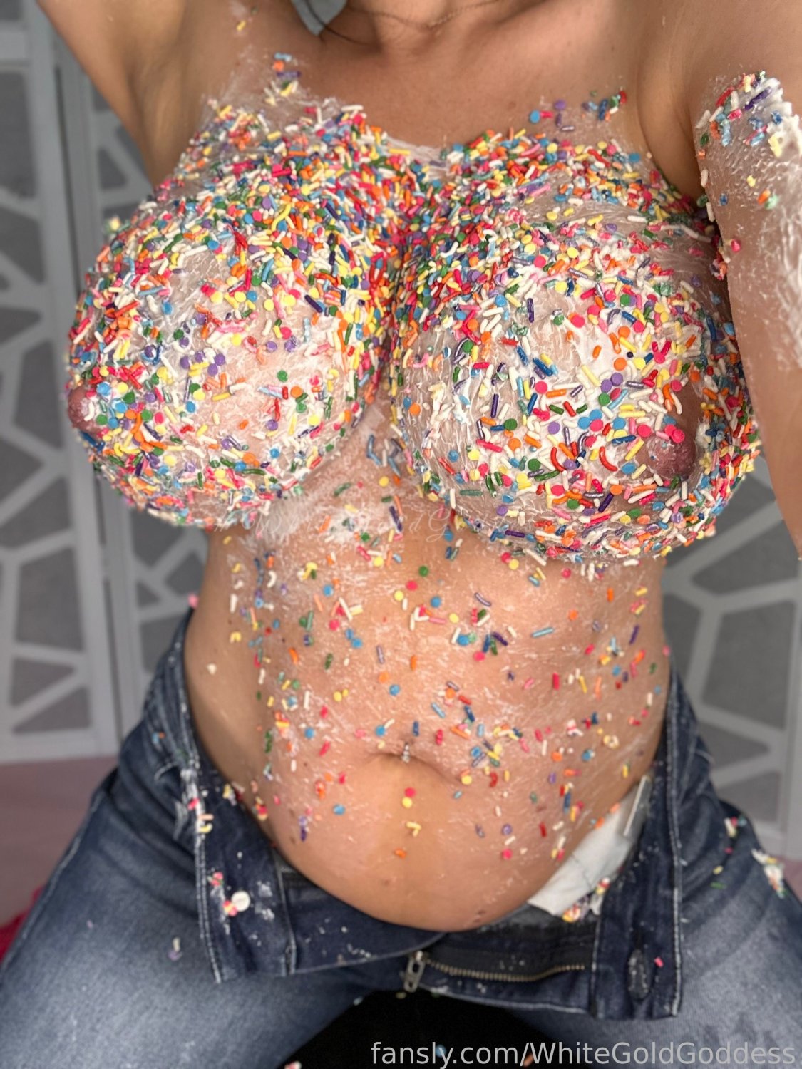 Tight Lingerie Wrapped Around Huge Tits 5