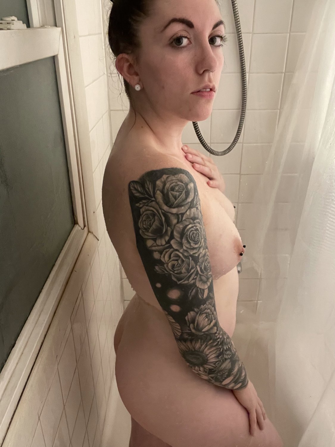 Tattooed Babe Megan From Ohio Strips Down With Attitude 27