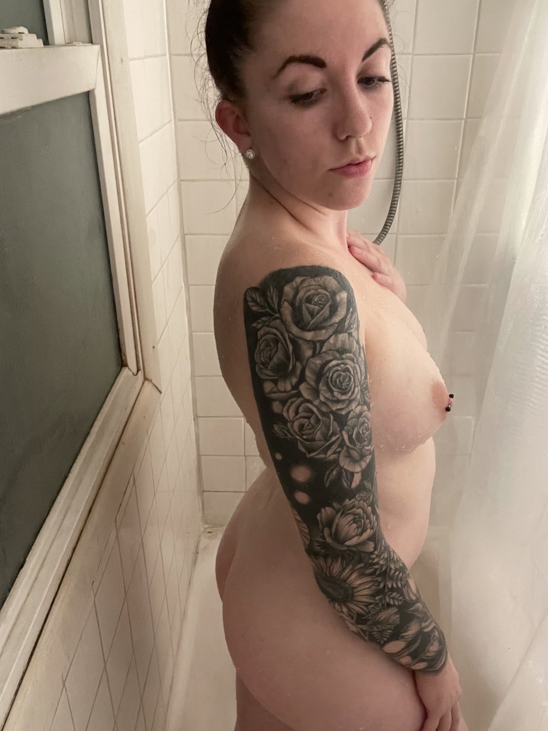 Tattooed Babe Megan From Ohio Strips Down With Attitude 30
