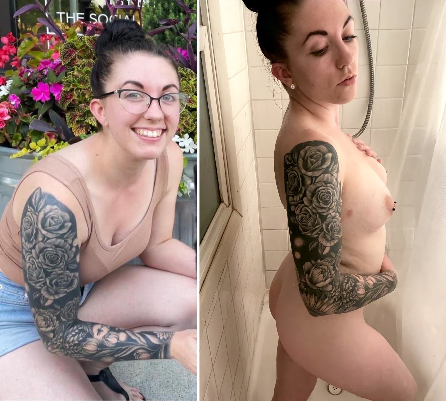 Tattooed Babe Megan From Ohio Strips Down With Attitude 37