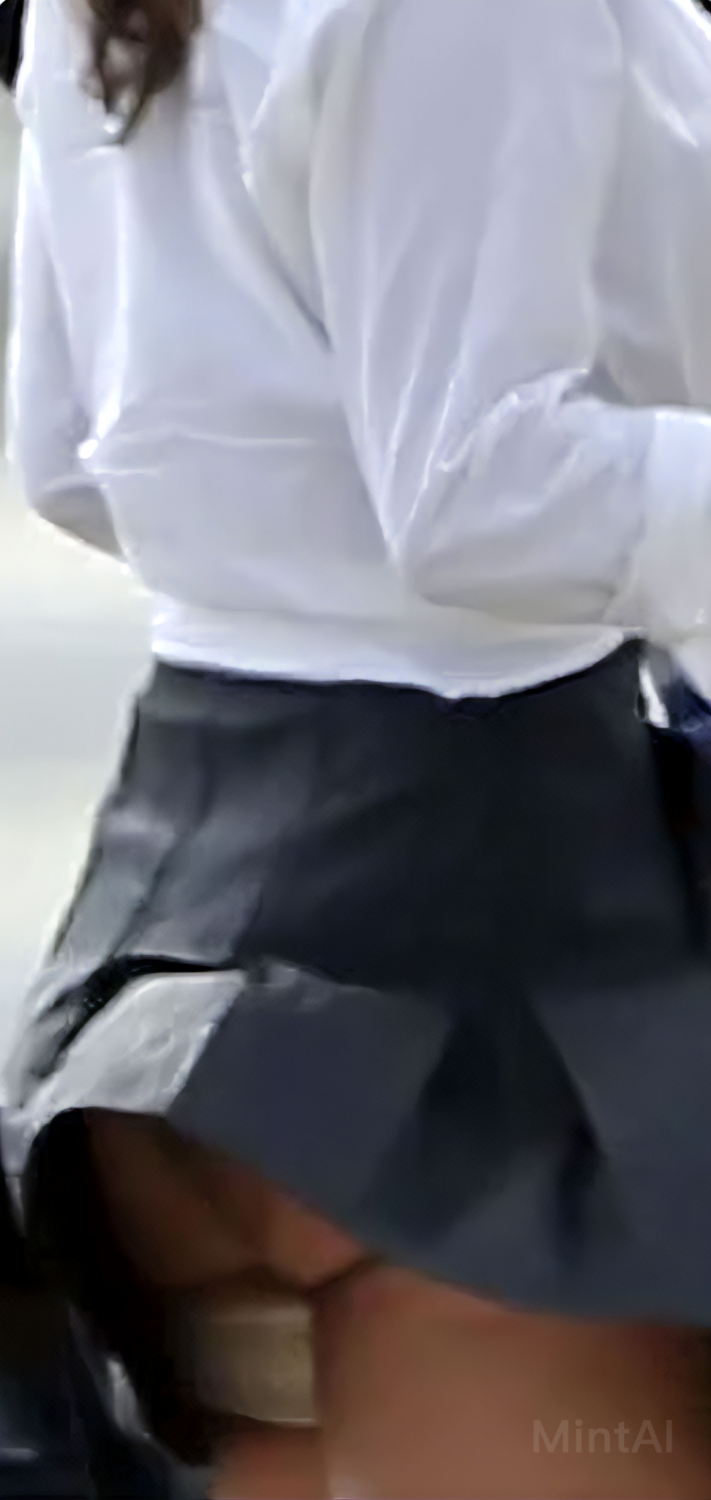 MILF同僚がアップスカートカムでパンティなしで曲がり捕まる 1