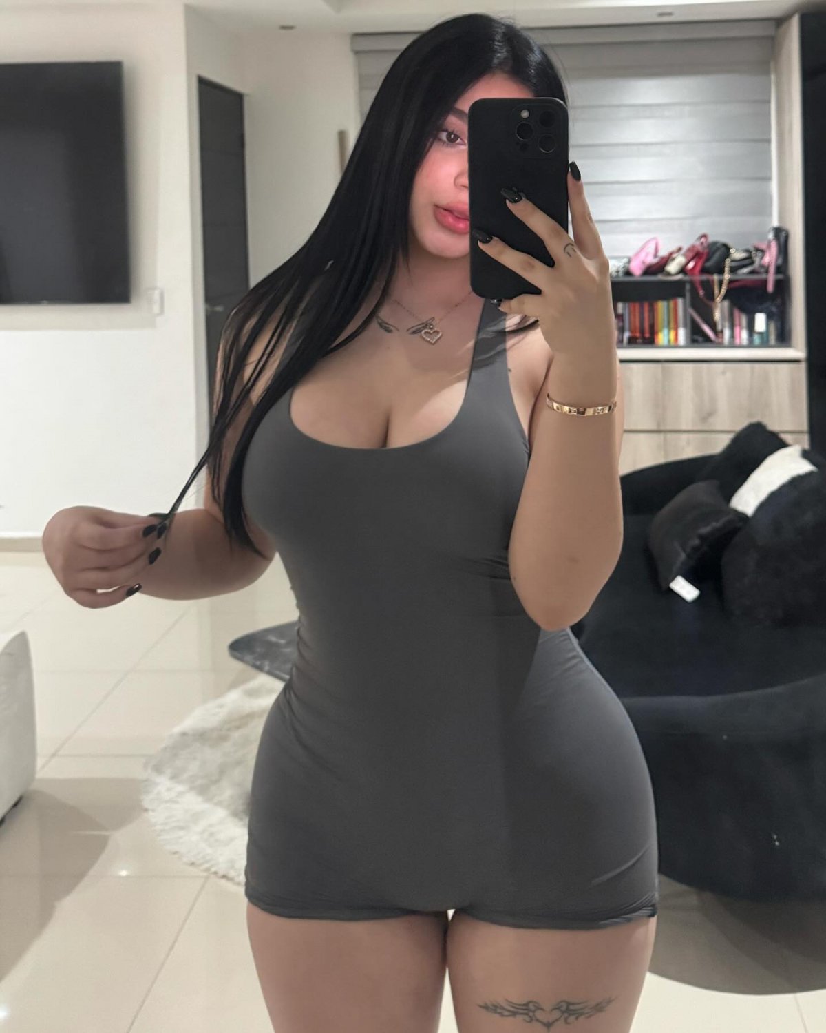 Lusty Latina stuns in a tight dress, ready to play 26