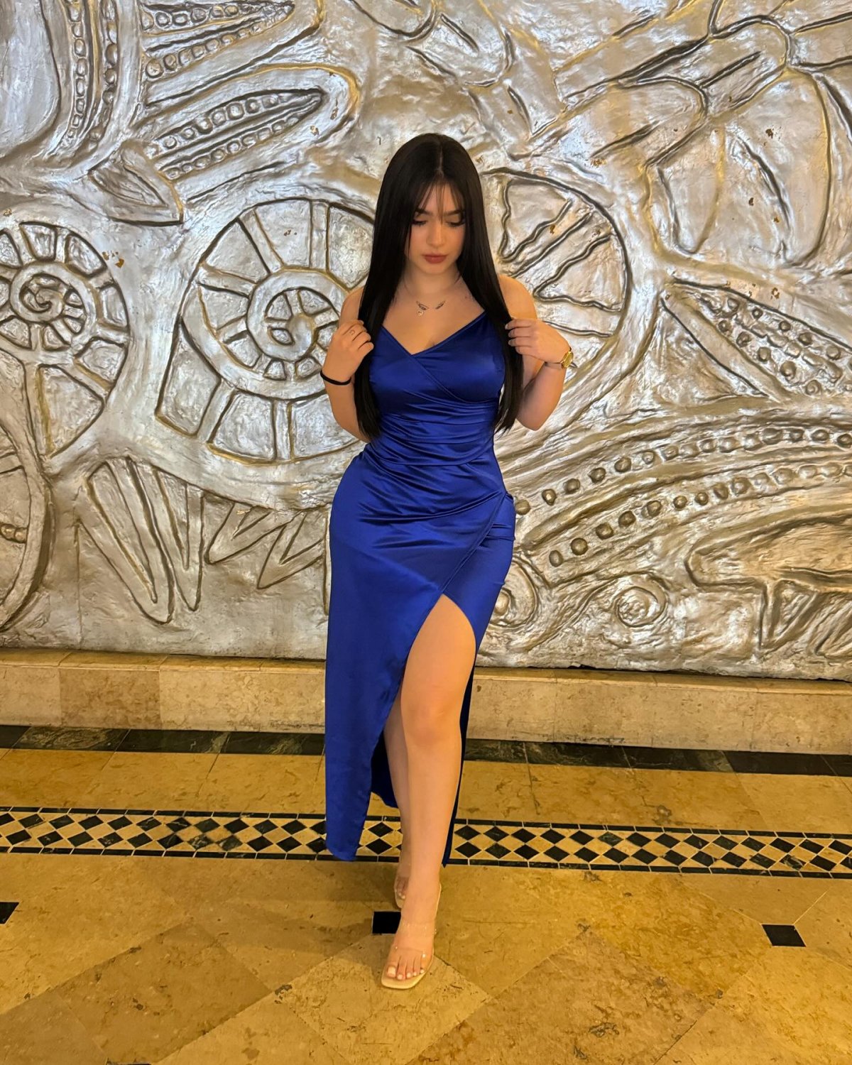 Lusty Latina stuns in a tight dress, ready to play 33