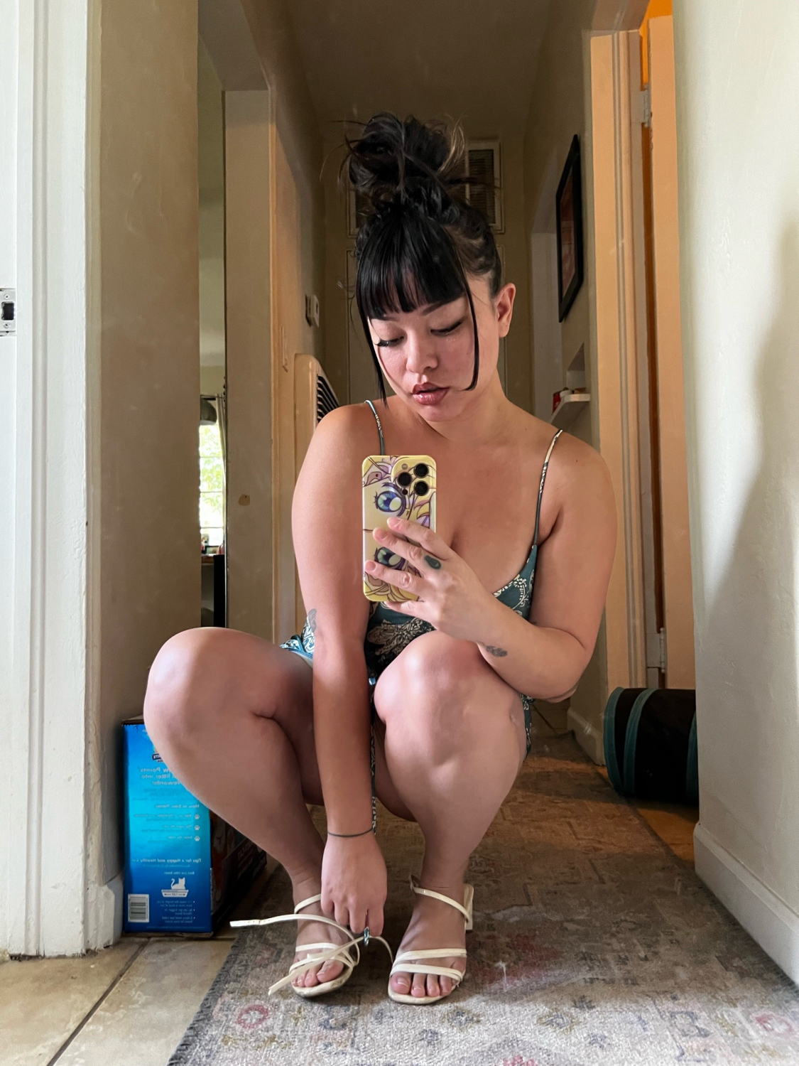 Asian Cutie Snaps A Naughty Mirror Shot 8