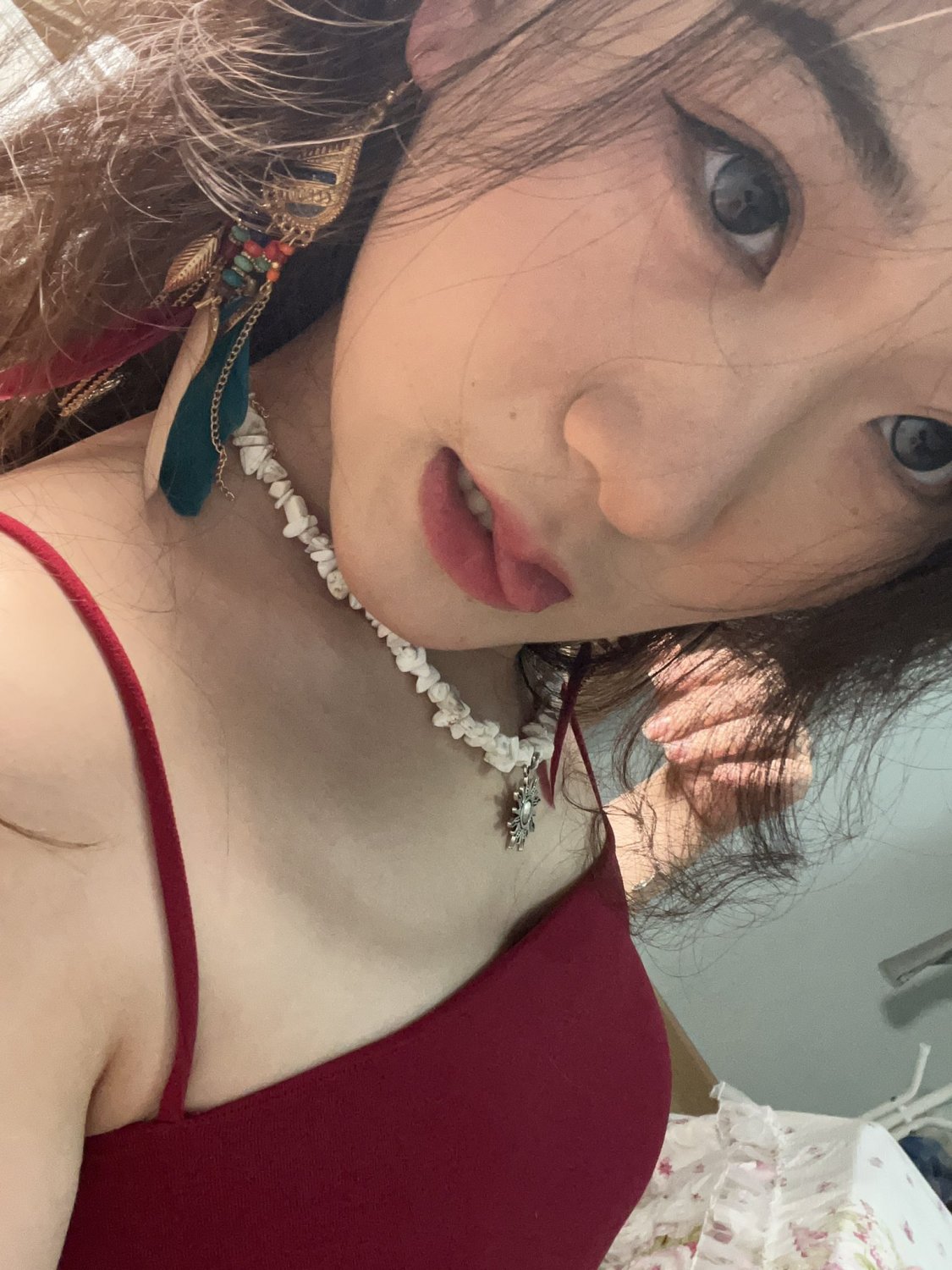 Sexy Chinese Babe Strips And Smiles For The Cam 47