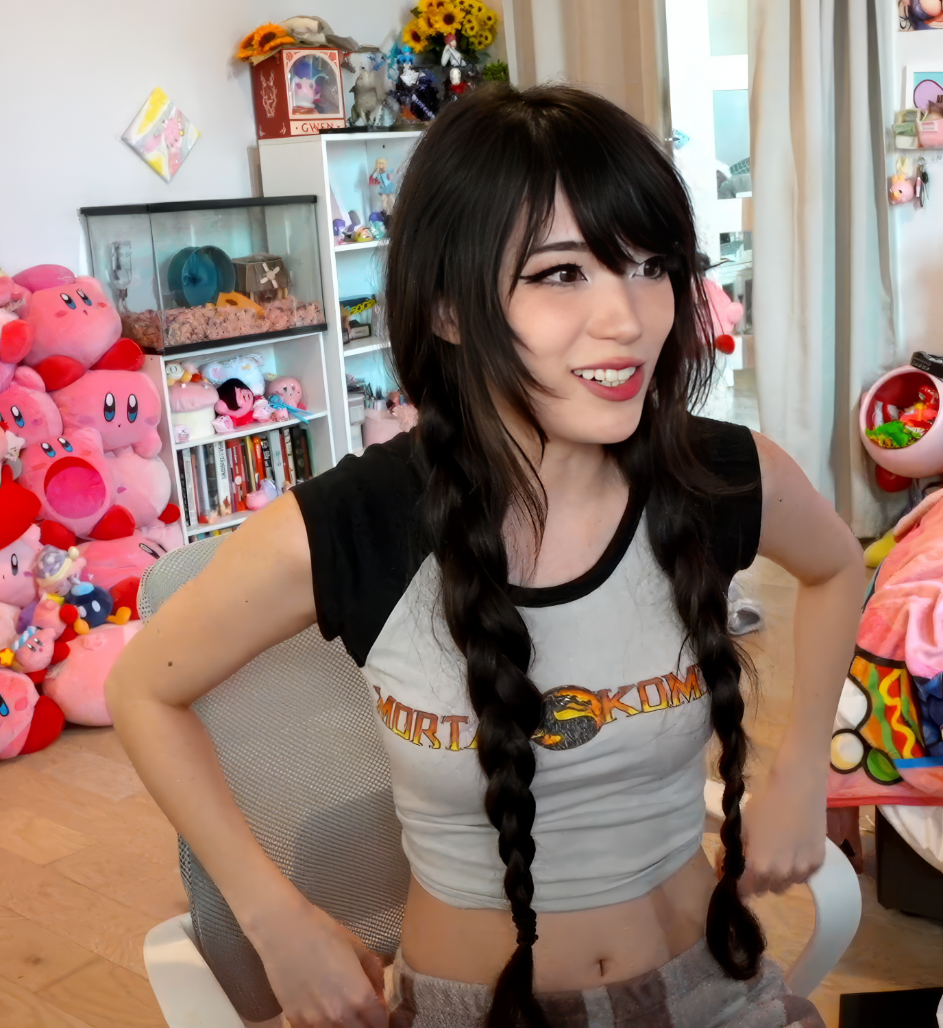 Sexy Asian Brunette Gamer Girl Emi Ready To Play 32