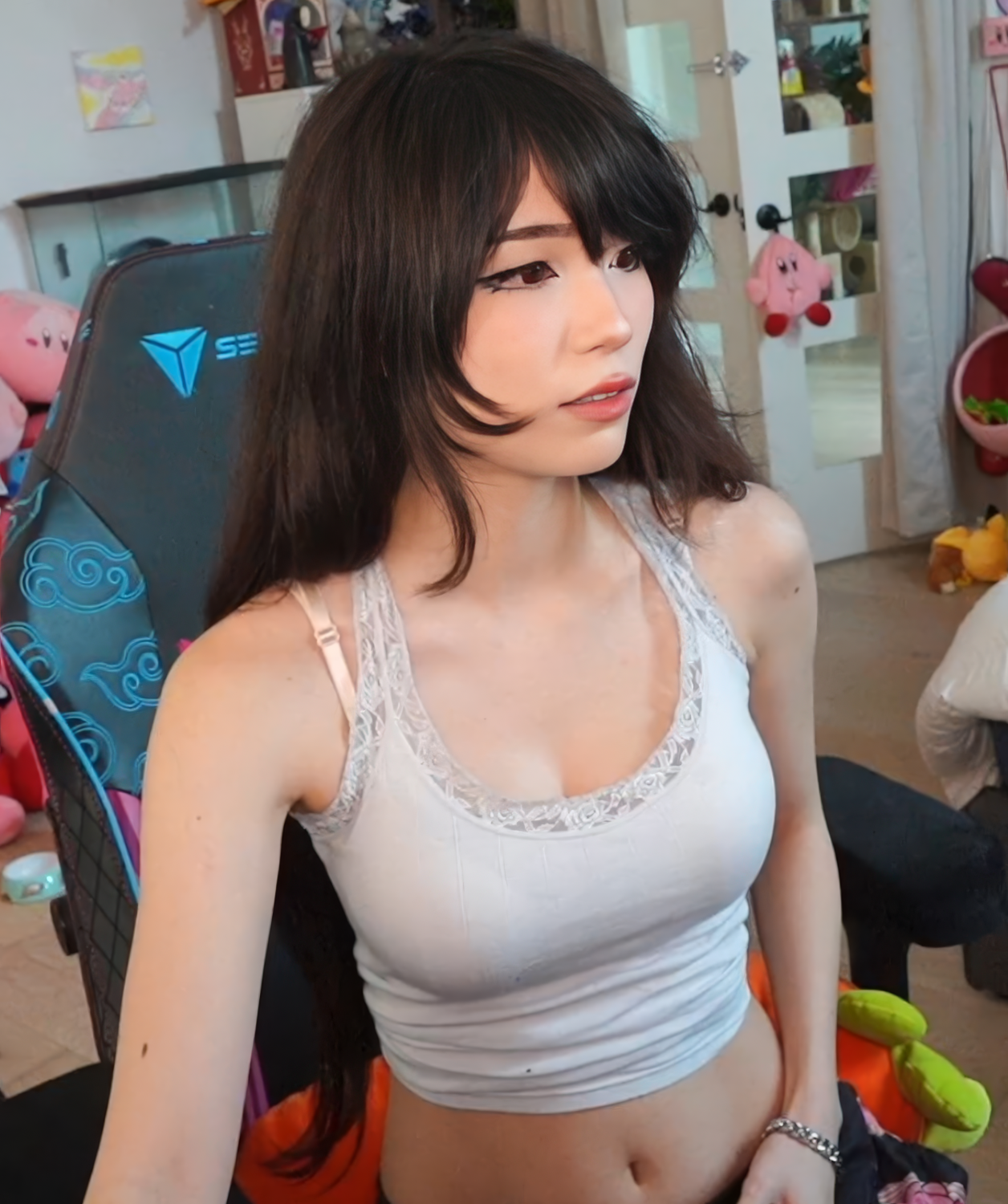 Sexy Asian Brunette Gamer Girl Emi Ready To Play 69