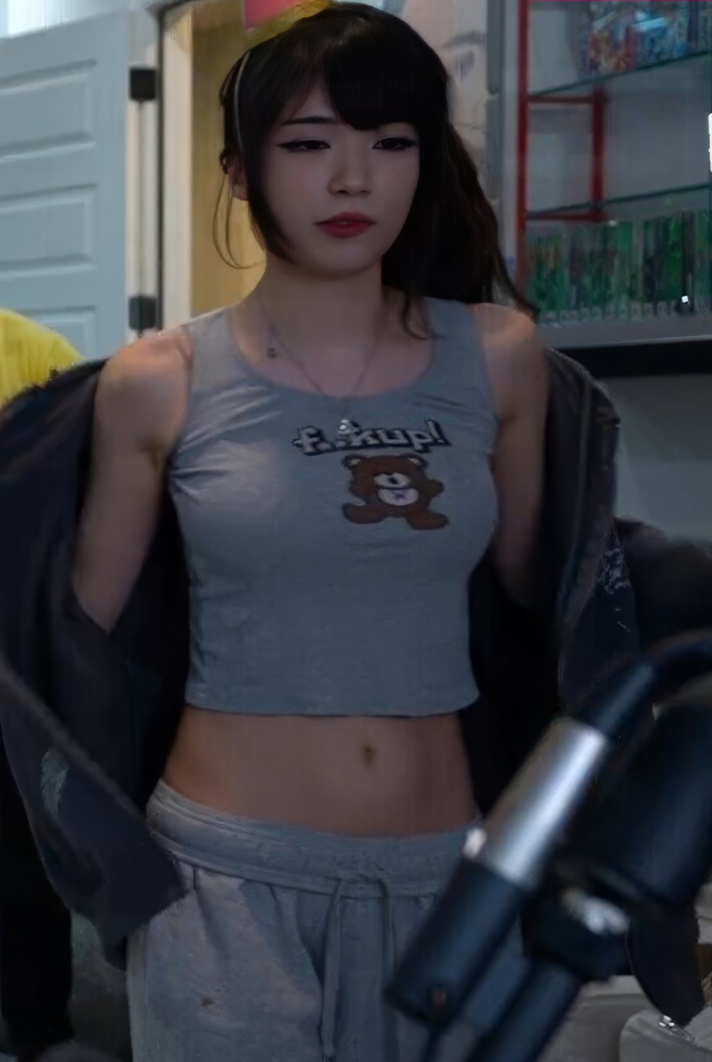 Sexy Asian Brunette Gamer Girl Emi Ready To Play 75