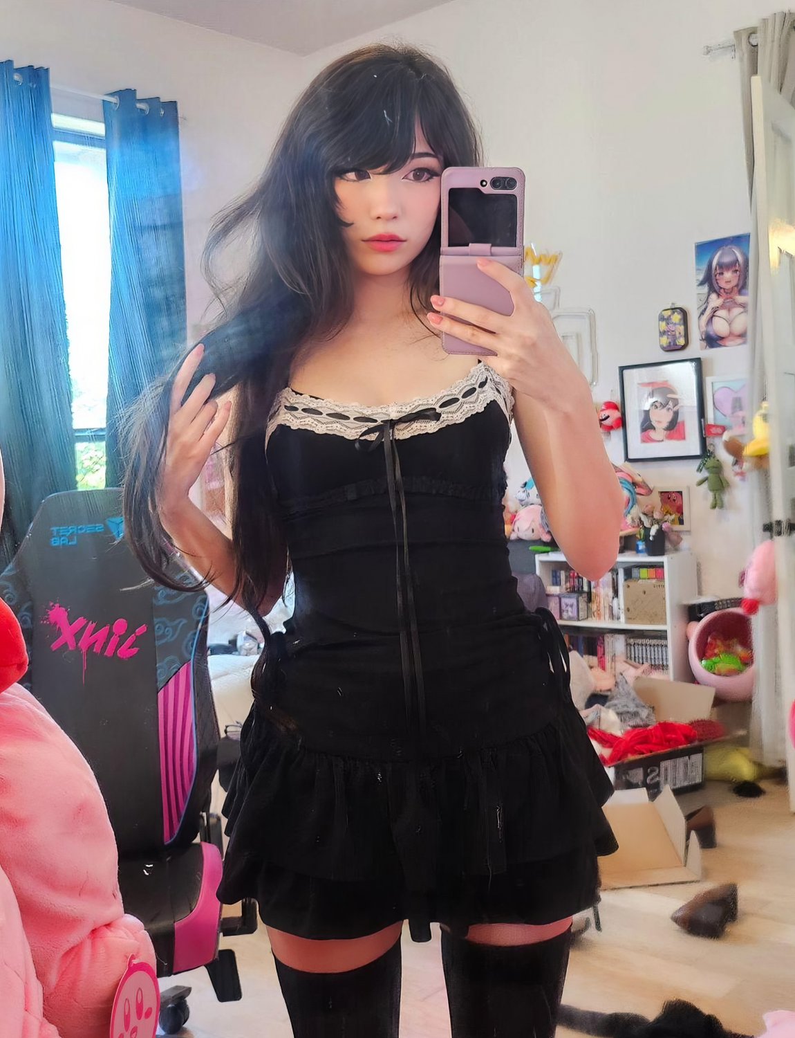 Sexy Asian Brunette Gamer Girl Emi Ready To Play 80