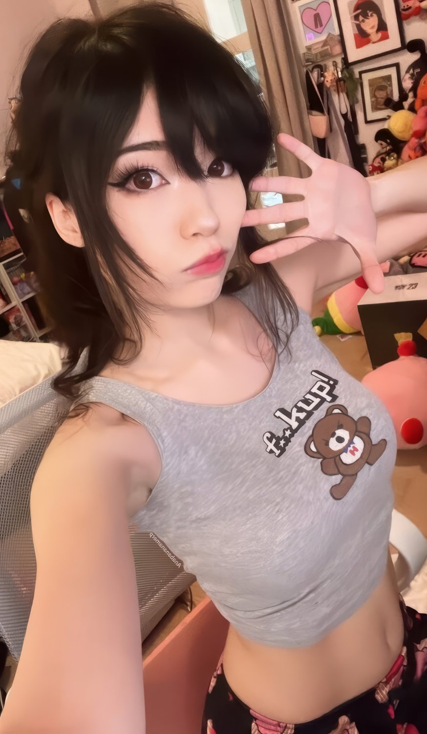 Sexy Asian Brunette Gamer Girl Emi Ready To Play 82