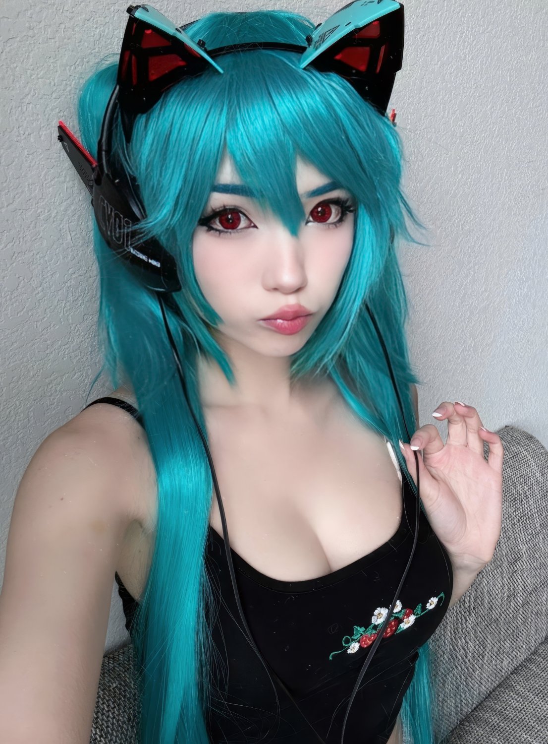 Sexy Asian Brunette Gamer Girl Emi Ready To Play 84