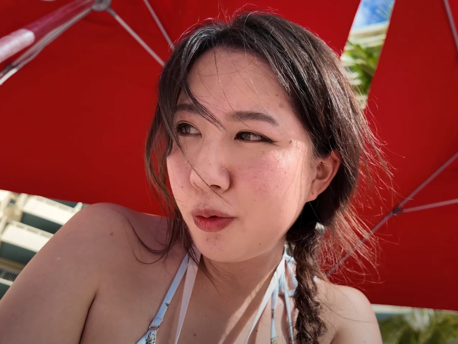 Long-Haired Asian Cutie Fuslie Teases In Amateur Clip 53