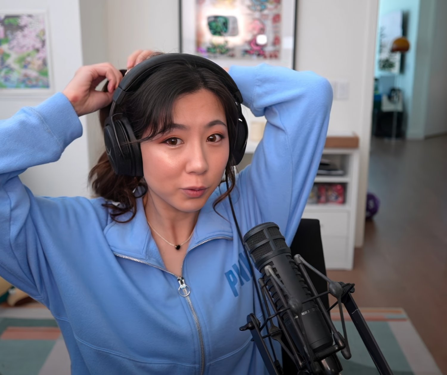 Long-Haired Asian Cutie Fuslie Teases In Amateur Clip 60
