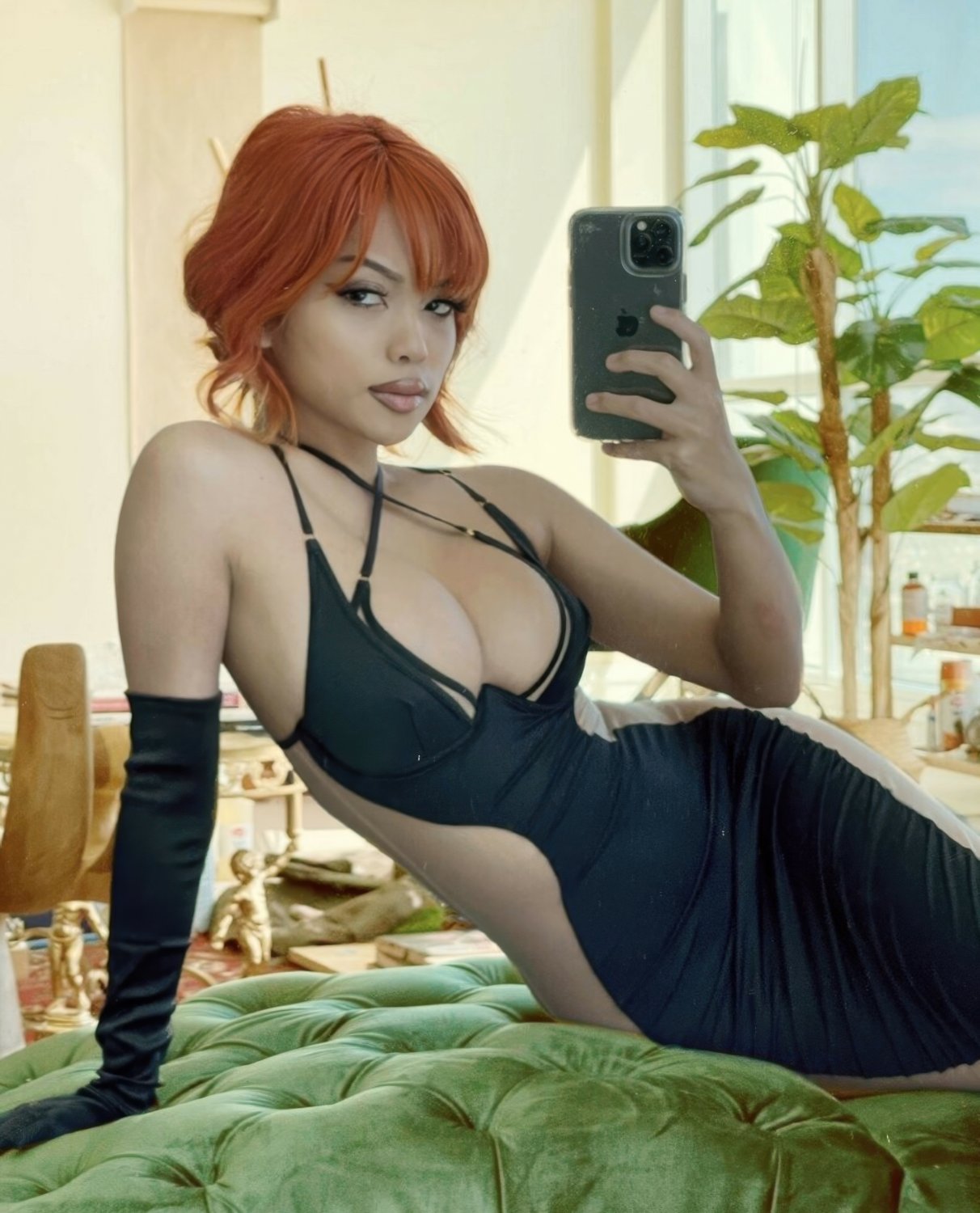 Cute Asian Babe Alythuh Struts In A Tiny Bikini And Glasses 14