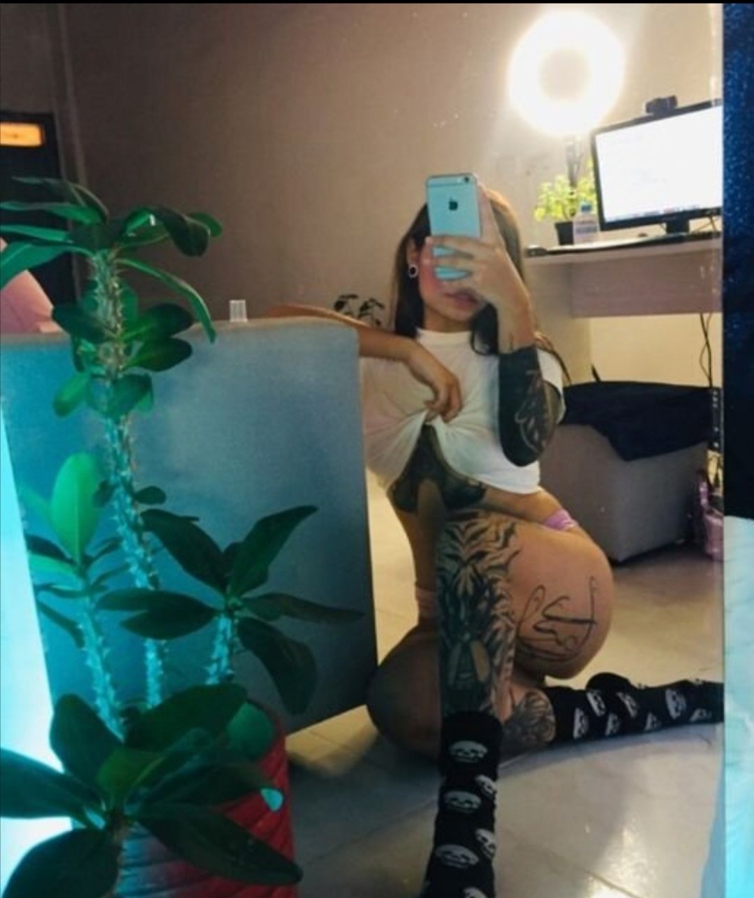 Tattooed Beauty Megan Evaans Teases On Cam 4