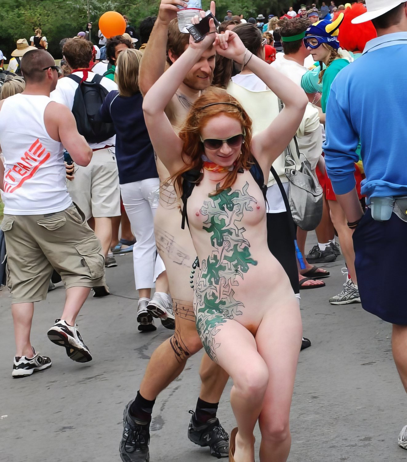 Naughty Redhead Sophie Naked Outdoors And Teasing 6