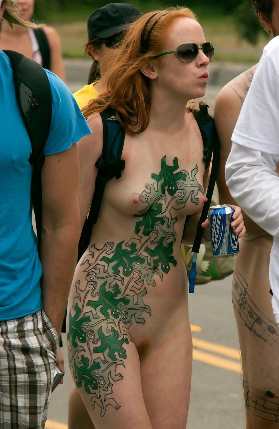 Naughty Redhead Sophie Naked Outdoors And Teasing 11