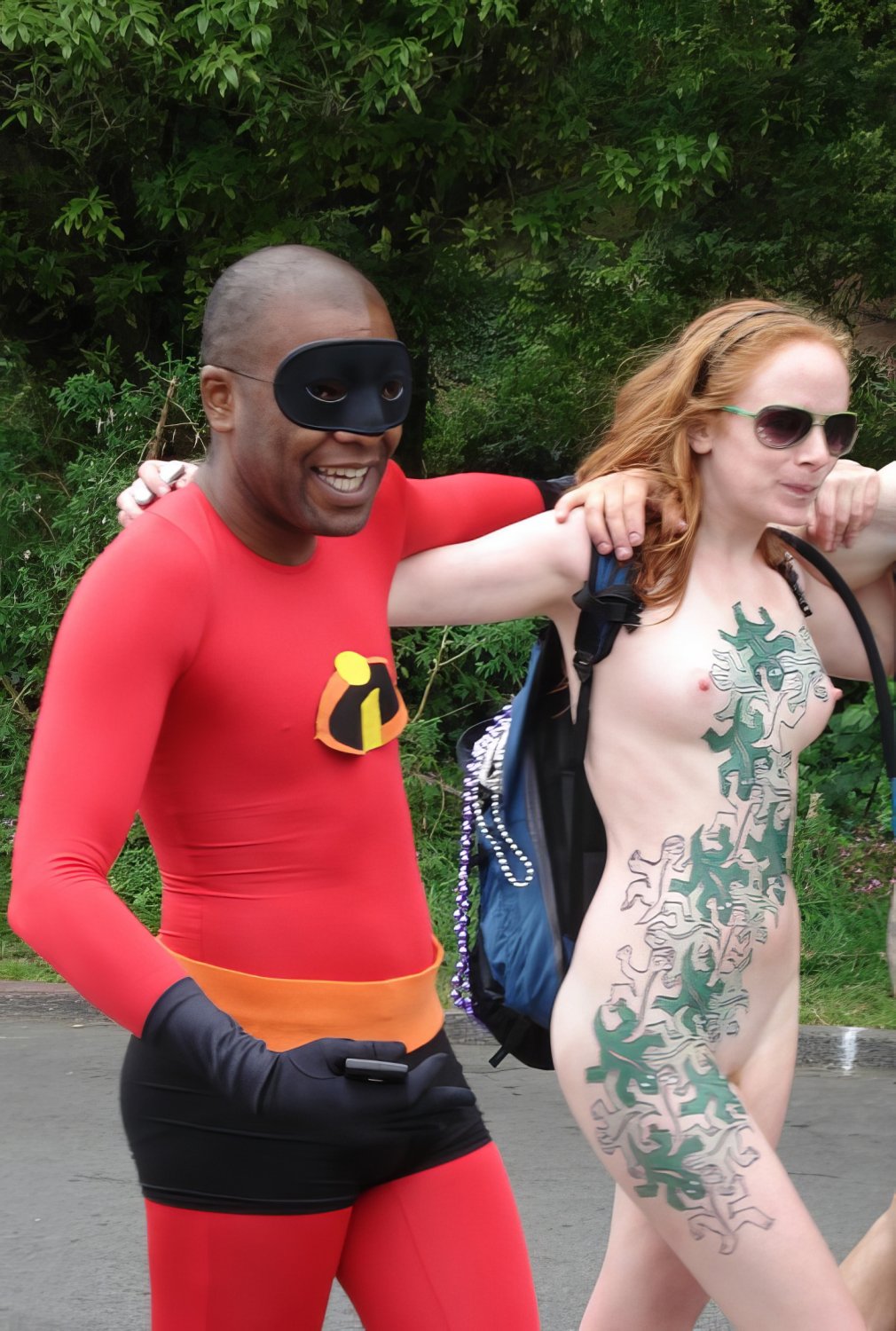 Naughty Redhead Sophie Naked Outdoors And Teasing 14