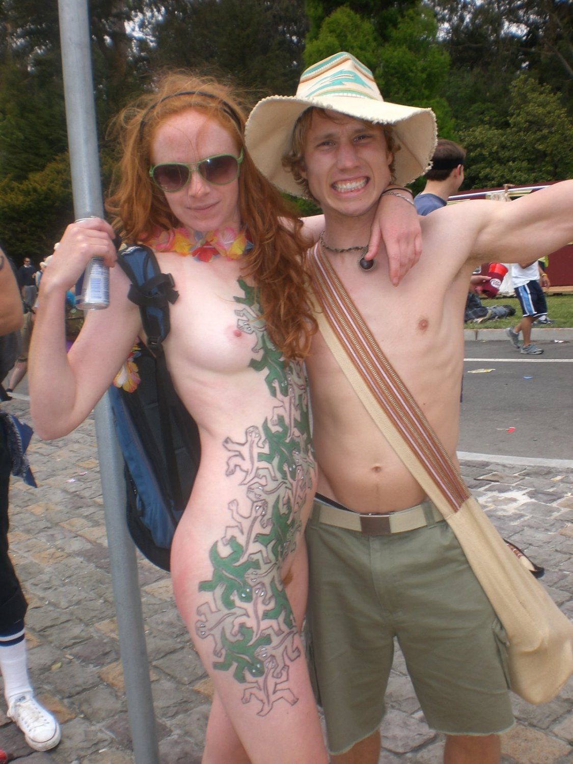 Naughty Redhead Sophie Naked Outdoors And Teasing 24