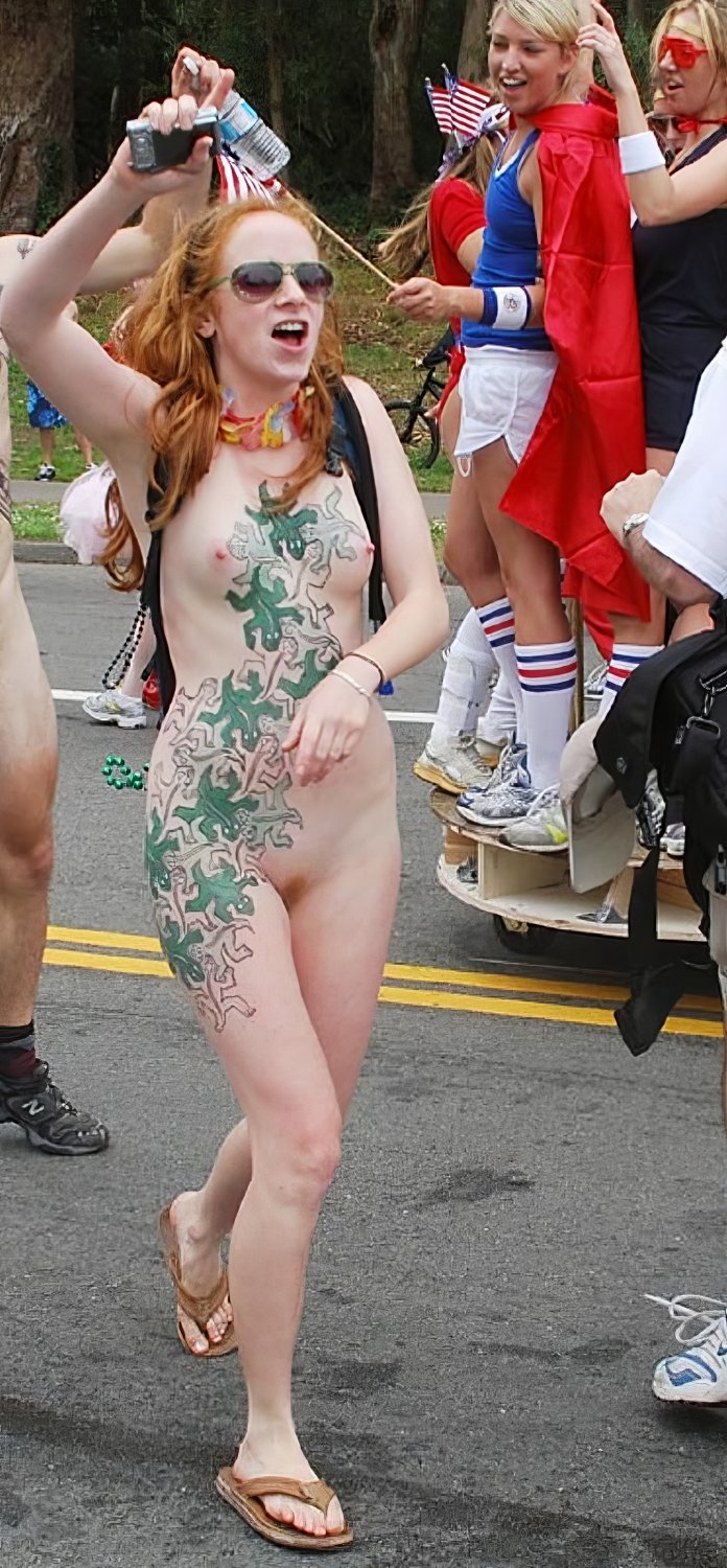 Naughty Redhead Sophie Naked Outdoors And Teasing 35