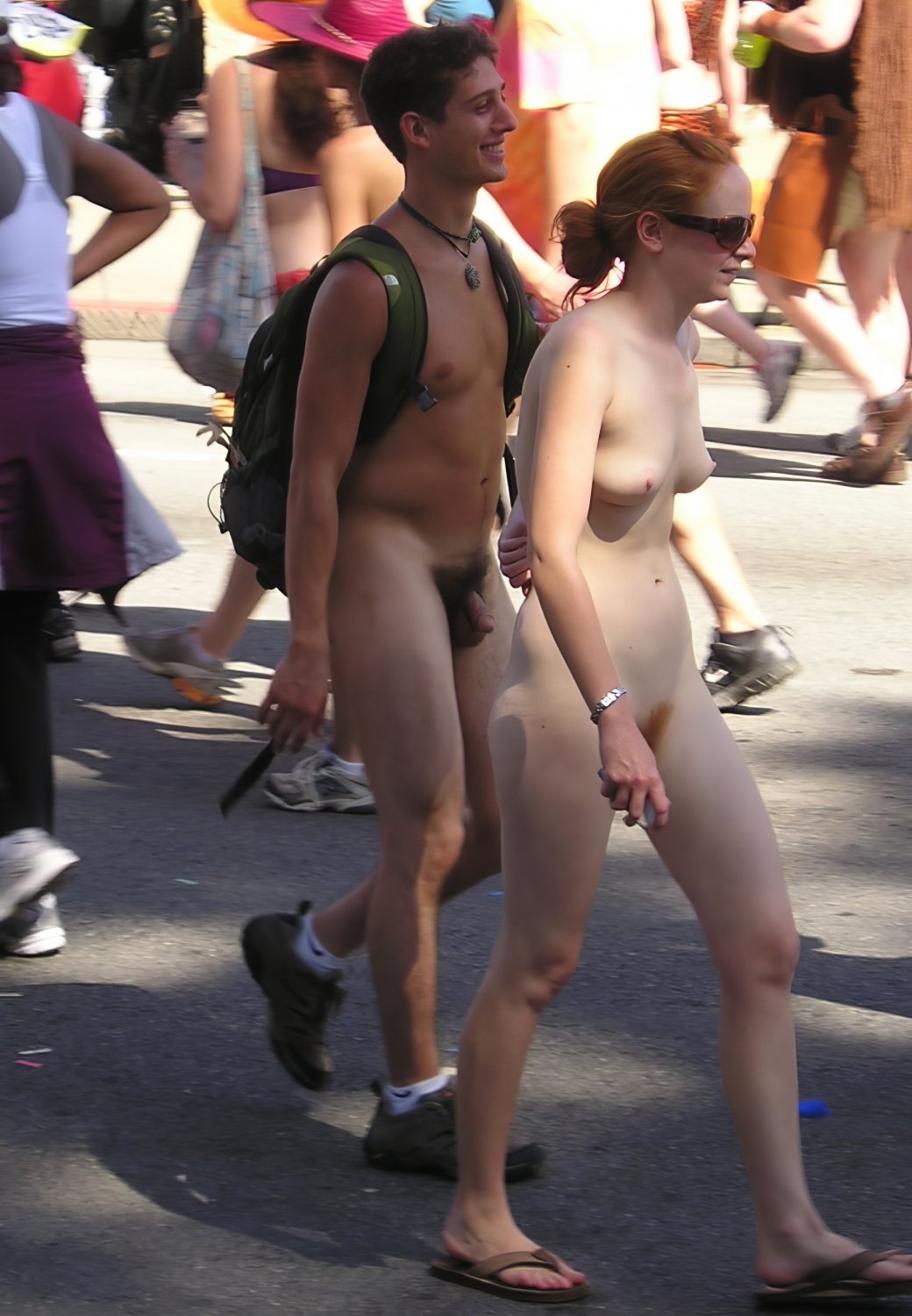 Naughty Redhead Sophie Naked Outdoors And Teasing 41