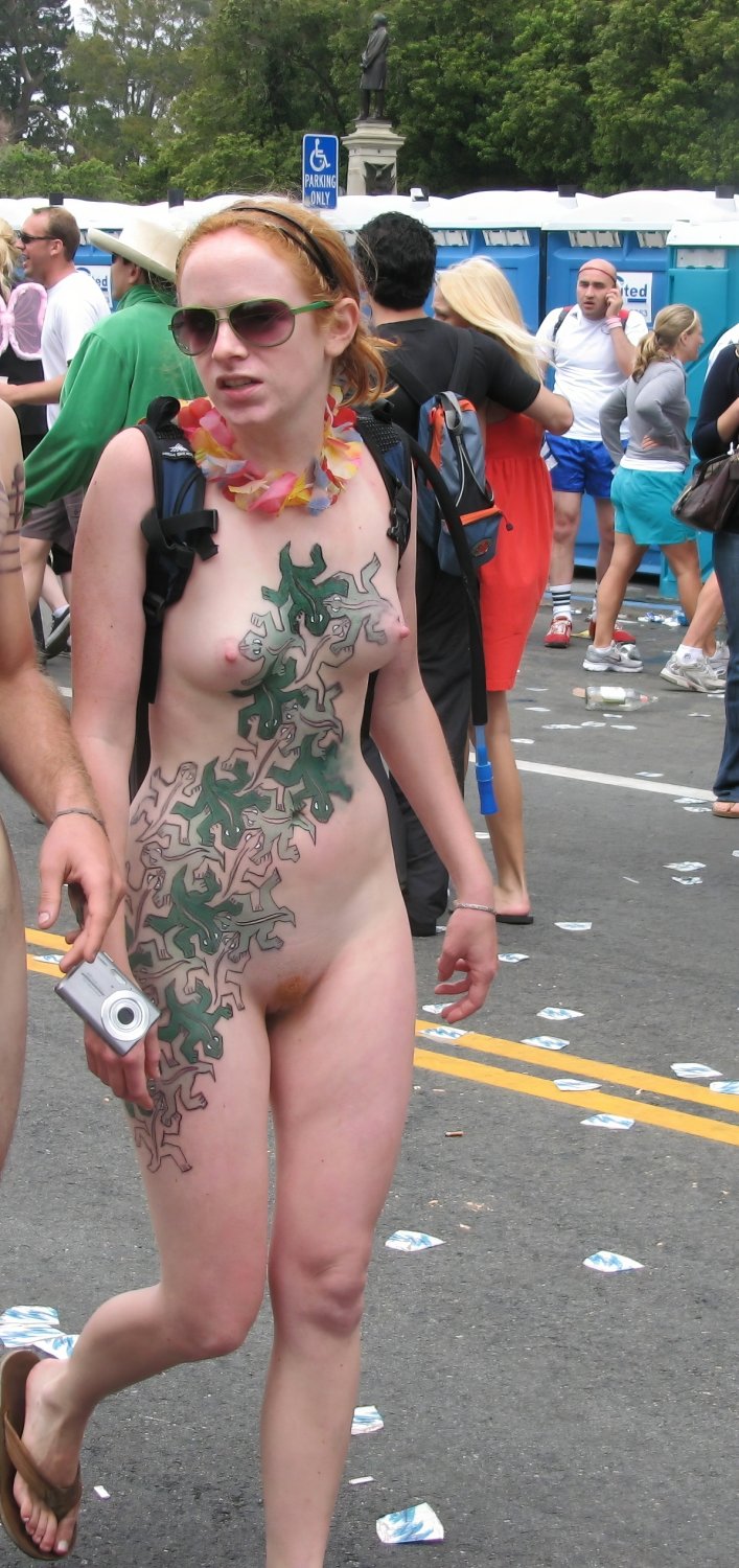 Naughty Redhead Sophie Naked Outdoors And Teasing 45