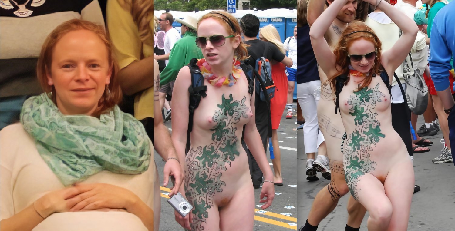 Naughty Redhead Sophie Naked Outdoors And Teasing 60