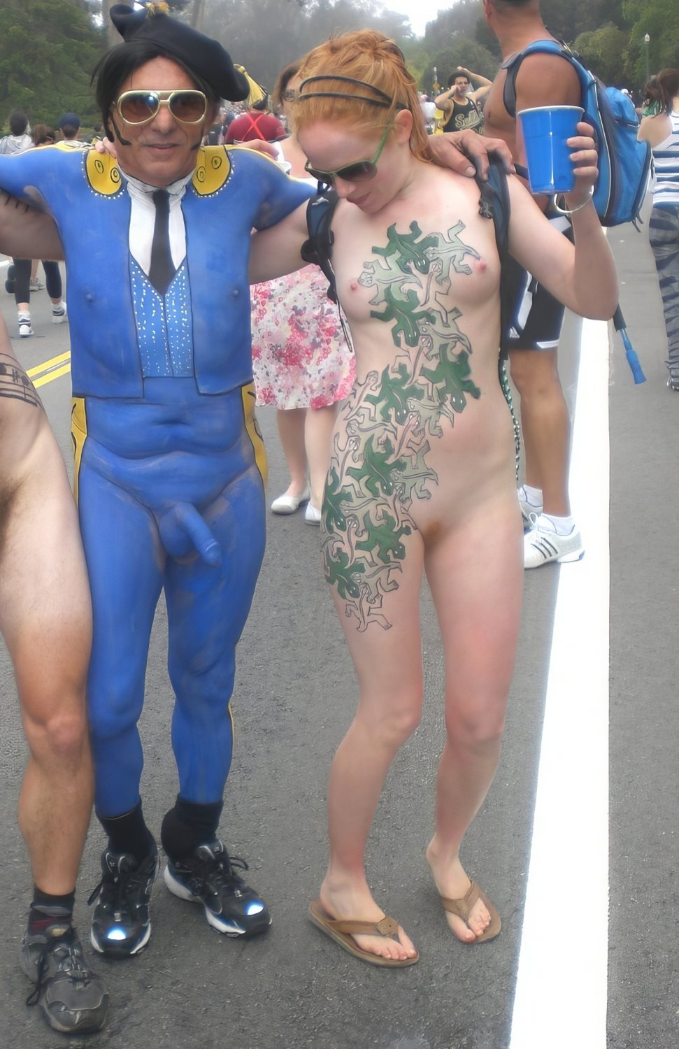 Naughty Redhead Sophie Naked Outdoors And Teasing 62