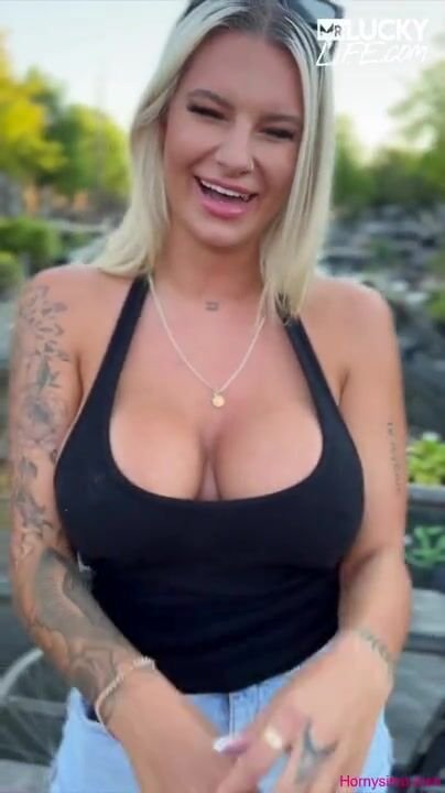 Big Tits Aussie Bombshell Rides Cock POV in Amsterdam Streets 4