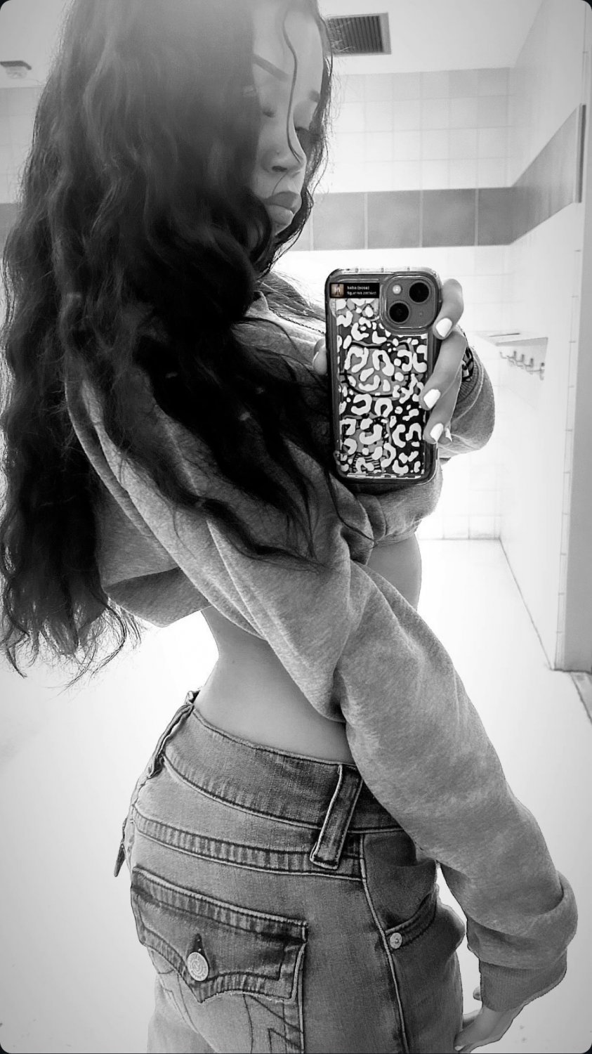 Slutty 21-Year-Old Latina Selfie Queen Teases and Pleases 7