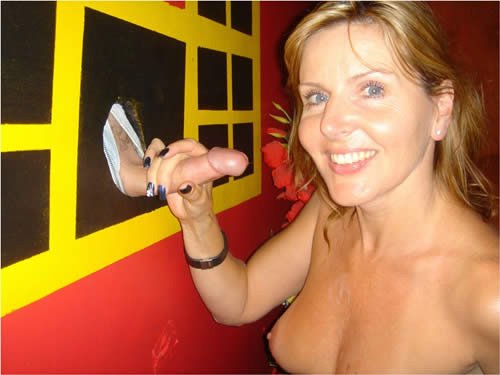 Wife Busy Sucking Dick at Homemade Amateur Gloryhole 2