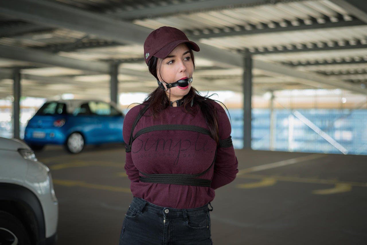 German BDSM Floozy Julia Loves Being Gagged And Tied Up 3