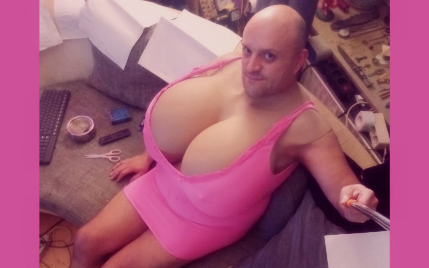 Thorsten Eikemper Turns His Massive-Titted Sissy Slave Into A German BDSM Toy 4